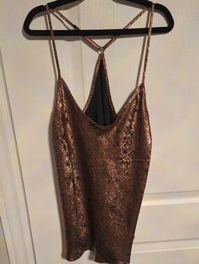 Linea Donatella Metallic Bronze Camisole